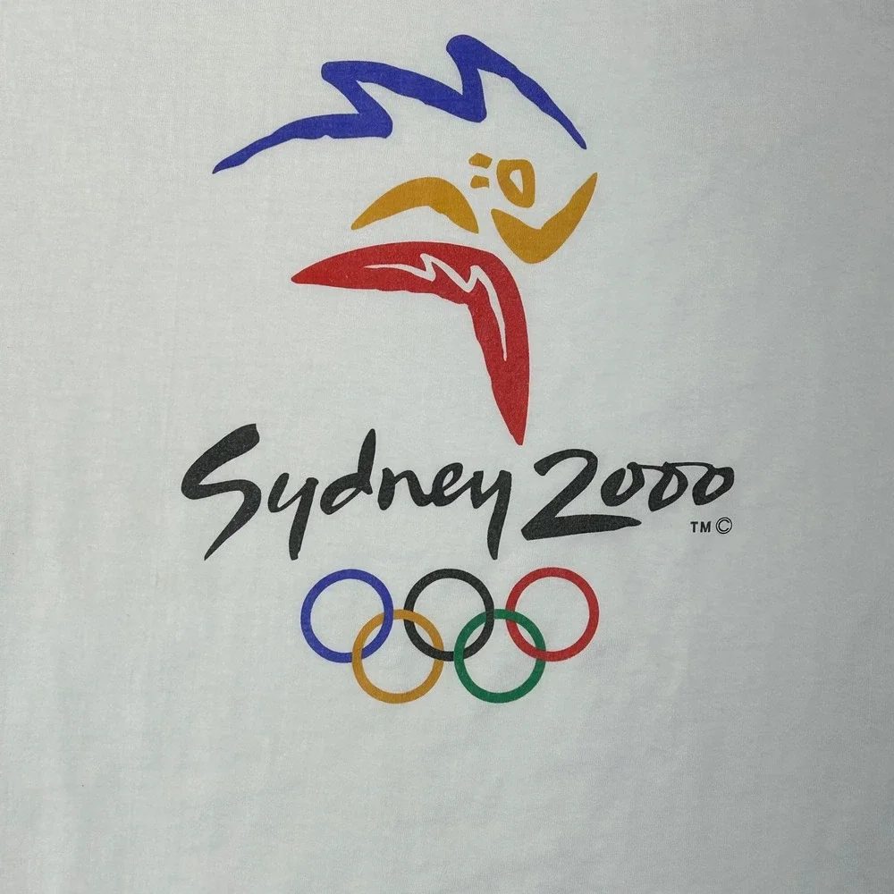 Vintage Sydney Olympics Graphic Tee Mens XL Australia Short Sleeve Shirt